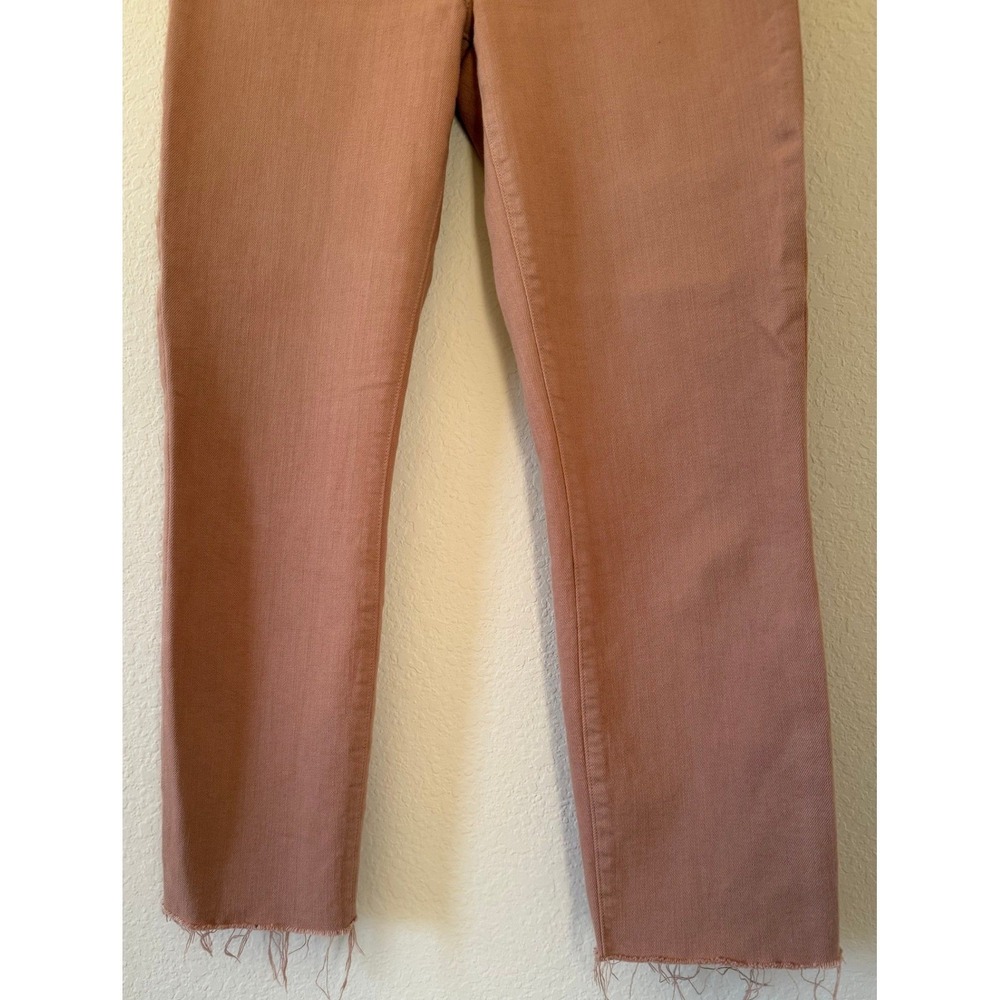 L'AGENCE Womens Sada Cropped Slim High-Rise Jeans in Light Mocha Size 25 Raw Hem - Picture 4 of 6